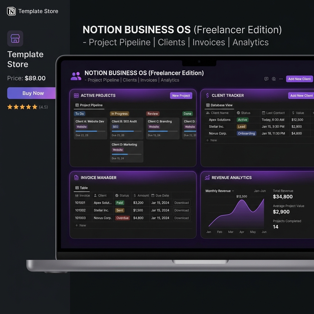 Freelancer Business OS template